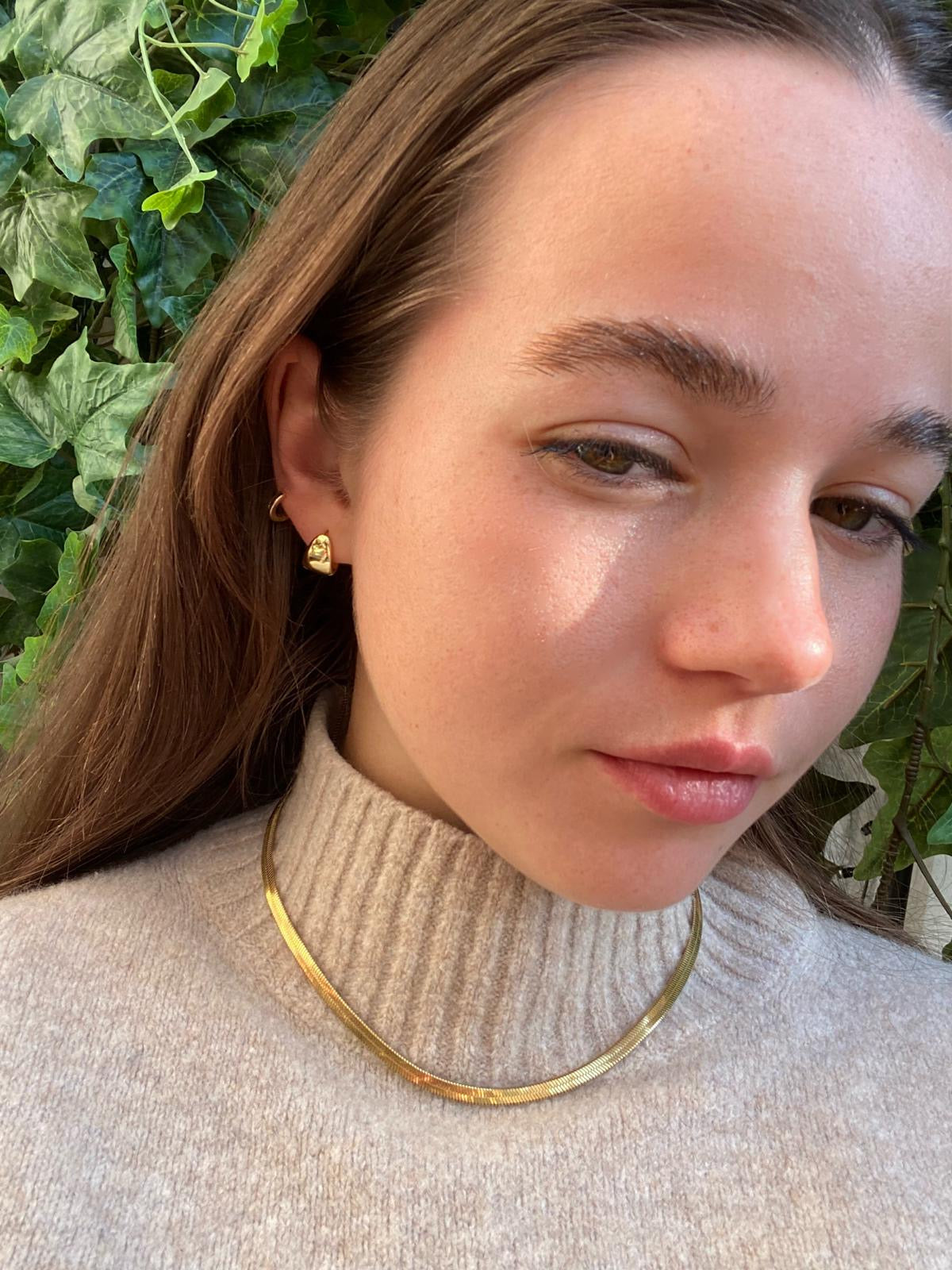 Blair Wide Hoops in GOLD