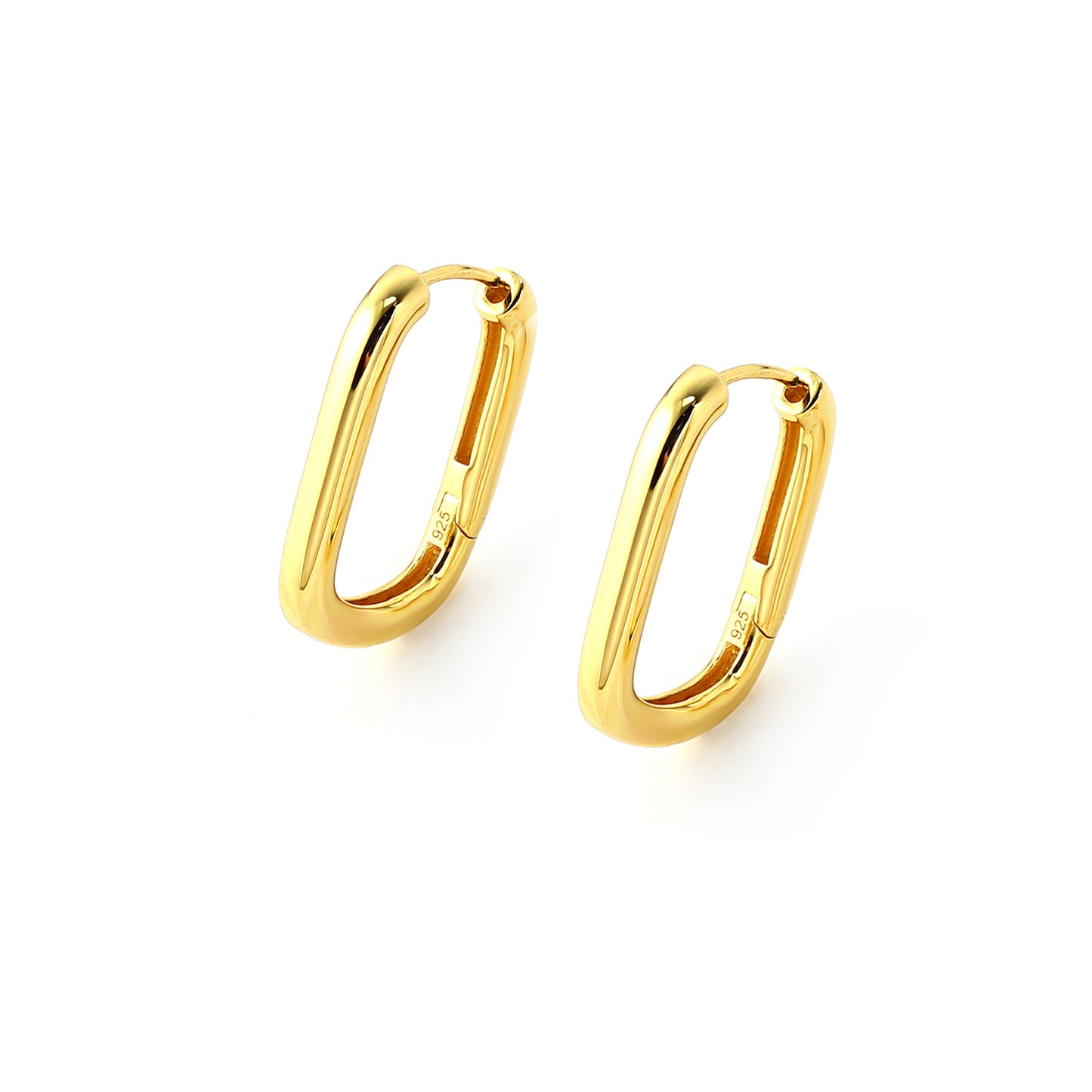 Ayla Staple Hoops in GOLD