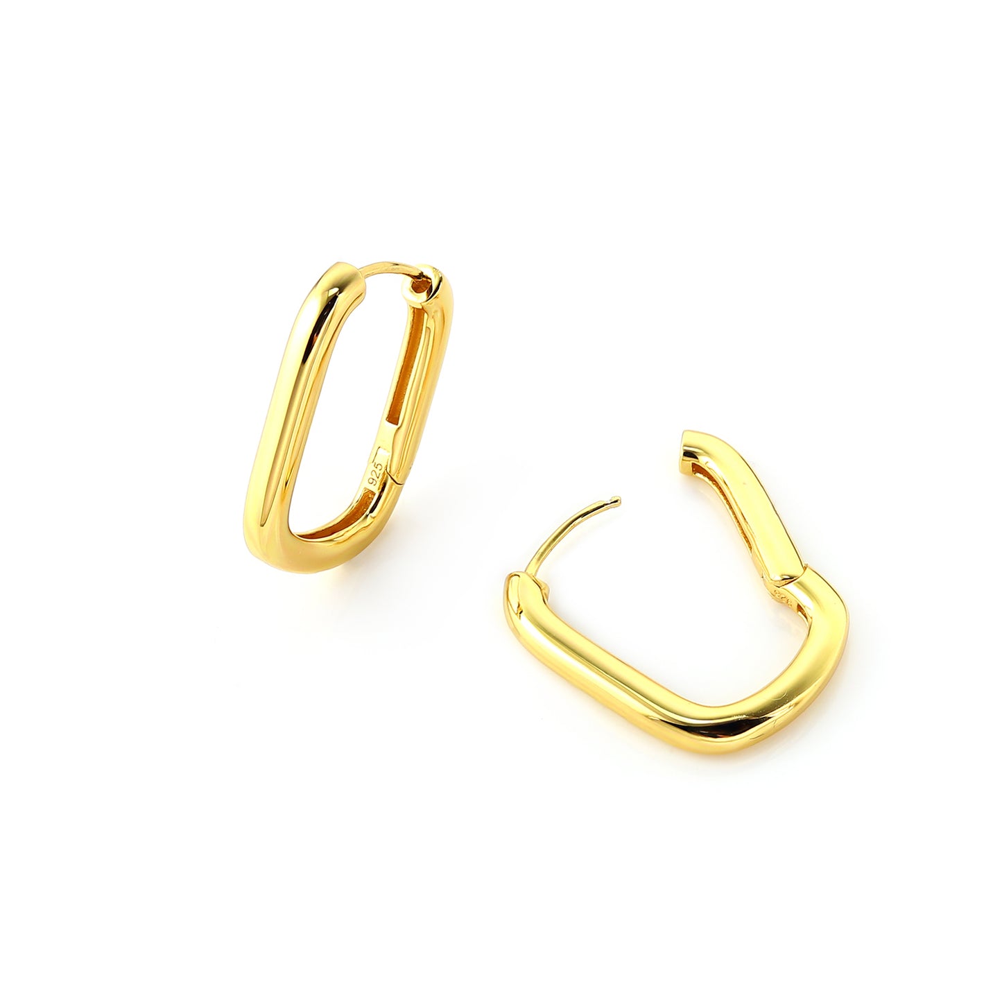 Ayla Staple Hoops in GOLD