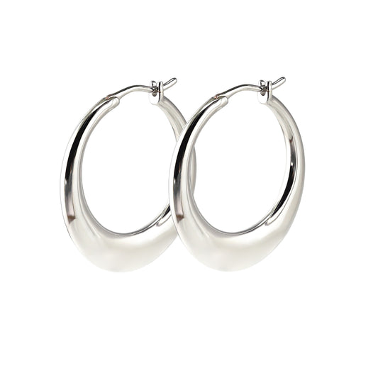 Ebe Hoops in SILVER