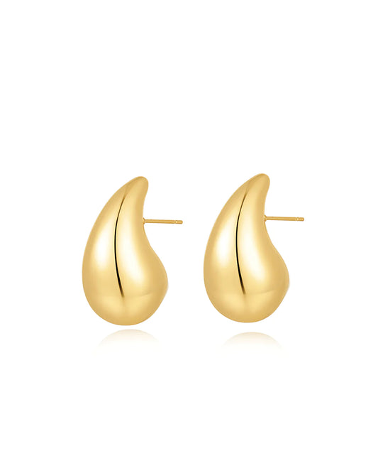 Tahlia Teardrop Large Studs in GOLD